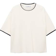 Mango Pullover 'ARCA' - Ecru/Black