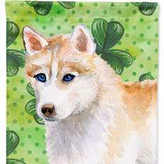 Garden & Outdoor Environment Caroline's Treasures Siberian Husky St Patrick's Garden Flag 2-Sided