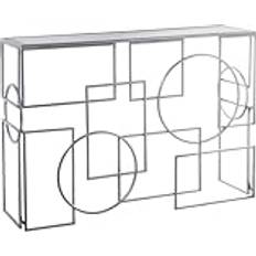 Transparent Konsolborde Alexandra House Living Transparent Silvrig Metall 110 x 79 x 31 cm Avlastningsbord