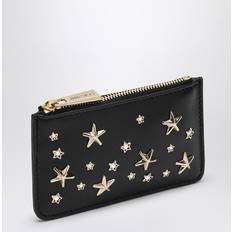 Jimmy Choo Black Zip Coin Purse With Stars