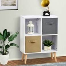 Homcom Elevated 4-Cube Unit Storage Cabinet