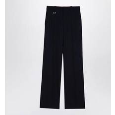 Women - Wool Pants Chloe Women's Wool Trousers - Blue