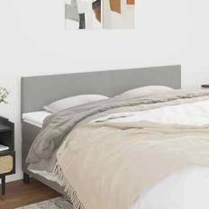 Senge & Madrasser vidaXL Sengegavle 2 Stk 80x5x78 88 cm Stof Cremefarvet Sengeramme