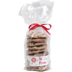 Creative Christmas cookie bags cellophane biscuit bags with gift label food safe x 12