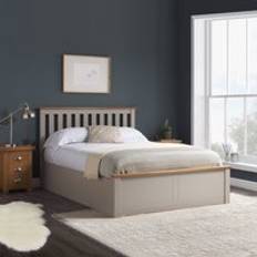 Happy Beds Phoenix Single Wooden Ottoman Storage Bed Frame 3ft