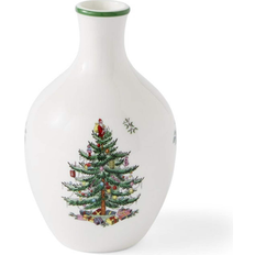 Spode Christmas Tree Posy 6" - Green Vase