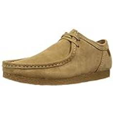 Clarks Beige Low Shoes Clarks Shacre II Run Mens Derby - Dark Sand Suede