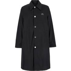 Unisex Coats Ami Paris Technical Twill Trench Coat - Black