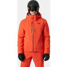 Paars - Skiën Kleding Helly Hansen Alpha Lifaloft Ski-jas - Rouge