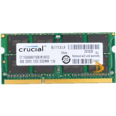 RAM Memory Crucial 8gb 2rx8 pc3-10600s ddr3-1333mhz 1.5v sodimm laptop memory ram non-ecc__