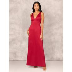 Aidan Mattox Mikado Maxi Dress - Matador Red