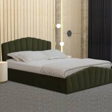 Green Beds Lottie Ottoman Bed - Green (King)