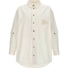 Off-White Herren Hemden Off-White Off-White-Denim Overshirt - Camicie Bianco Uomo