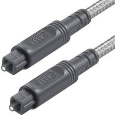 Cables 3mk Digital Optical Audio Cable Toslink Cotton Braided Jacket