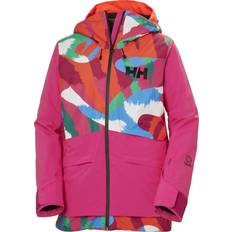 Pink - Skiing Jackets Helly Hansen Powchaser 2.0 JPB AOP Ski Jacket - Women's