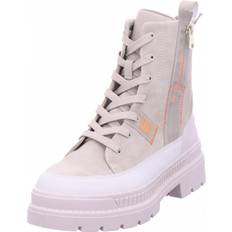 Damen Hohe Stiefel Bagatt Boot - Beige/Offwhite Leder/Synthetik