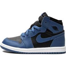 Black Basketball Shoes Air Jordan 1 Retro High Dark Marina Blue Sneakers - Kinder