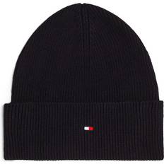 Tommy Hilfiger Femme Bonnets Tommy Hilfiger Mütze Essential Logo-Stitching Modell - Black