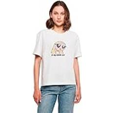Clothing Mister Tee Women's T-shirt Miss Tee Staying Delulu - Blanc