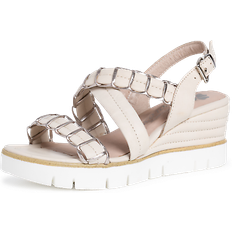 Talon Bloc Sandales à talons Marco Tozzi Wedge Sandalette - Beige