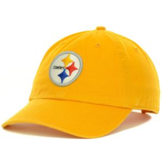 Yellow Caps Pittsburgh Steelers Clean Up Cap - Yellow