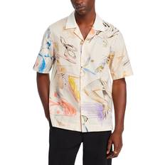 Paul Smith Men Shirts Paul Smith Printed Camp Shirt - Multicolour