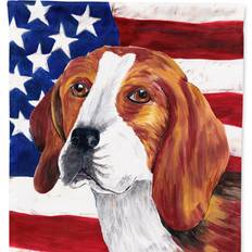 Garden & Outdoor Environment Caroline's Treasures SC9005CHF 28 x 40 in Polyester American Flag with Beagle Flag