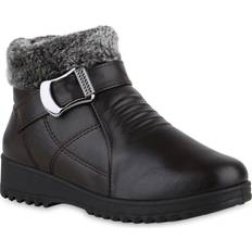 Damen Warm Gefüttert Winter Boots - Braun