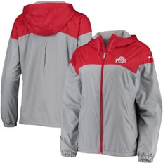 Clothing Columbia Women's Ohio State Buckeyes Full-Zip Windbreaker Hoodie Jacket - Scarlet