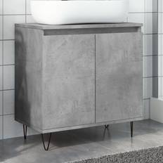 Grau Medikamentenschränke vidaXL Badschrank Betongrau 58 x 33 x 60 cm