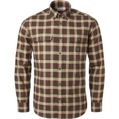 Chevalier Heron Flannel Shirt - Brown