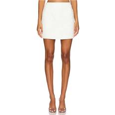 Milly Beaded Tweed Modern Mini Skirt - White