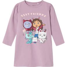 Name It Elastan Øvrige sæt Name It Lavender Mist Nenna Gabby's Dollhouse Natkjole - Str. 92