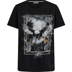 Mos Mosh Vrouw T-shirts Mos Mosh h Mmelli O-SS Tee - Black/Zwart