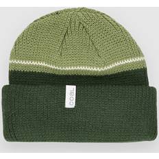 Beanie Olive Blocked Stripe