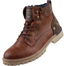 Mustang Homme Chaussures Mustang Herren Schnürboots - Braun