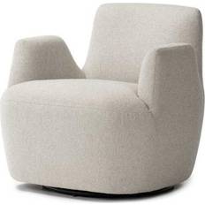 Four Hands Farrow Swivel White Fabric Accent Chair Armchair