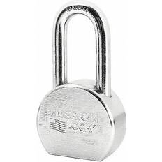 Security American Lock Keyed Padlock 15/16 in Round Silver A701KA