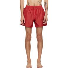 Balmain Swimming Trunks Balmain Red Printed Swim Shorts - 600 Red