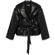 ROTATE Birger Christensen Overtøj ROTATE Birger Christensen Belted Puffer Jacket - Black