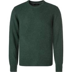 Hackett London Men Jumpers Hackett London Forest Night Green Lambswool Crew Neck Jumper