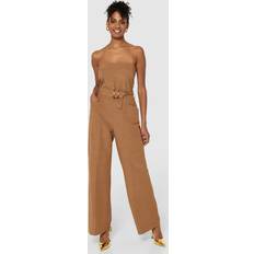 Bruna Jumpsuits & Overaller Closet Ljusbrun Jumpsuit Med Fickor - Brown