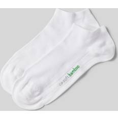 Bambus - Herren Socken Camano Bamboo Sneakersocken 2er-Pack - White