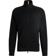 Wolle Cardigans BOSS Domico Strickjacke - Black