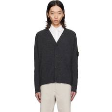 Cardigans Stone Island Knit Cardigan Sweater - Lead Gray