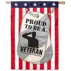 Banderas Proud To Be a Veteran Flag, Large