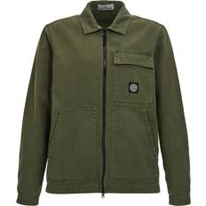 Shirts Stone Island Canvas Overshirt - Camicie Verde - Green