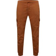 Cargobyxor - Orange Urban Classics High Waist Cargo Jogging Pants - Braun