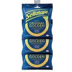 Sellotape Original Golden Tape 24mm x 50m Clip Strip - Pack of 12