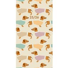 Diary Calendars Willow Creek Press Woof 2 Year 2025 Pocket Planner